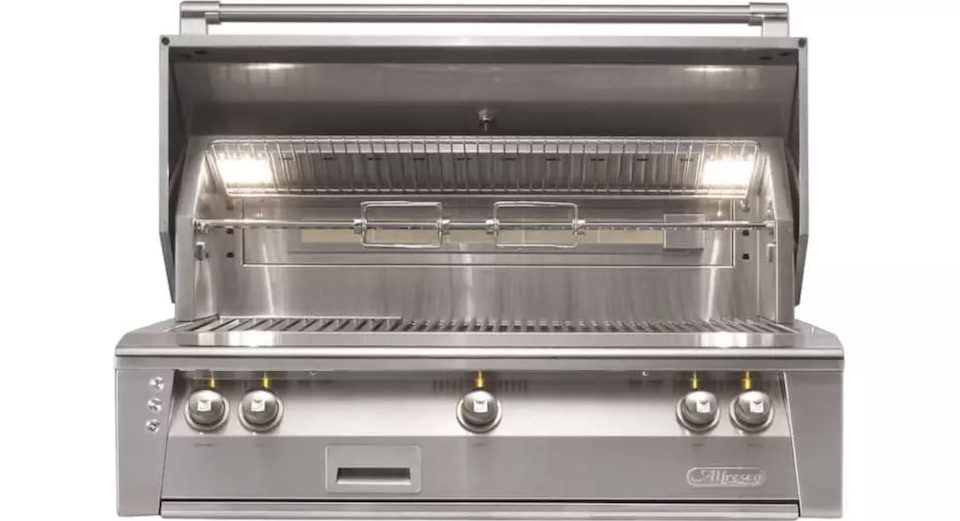 outdoor kitchen grill