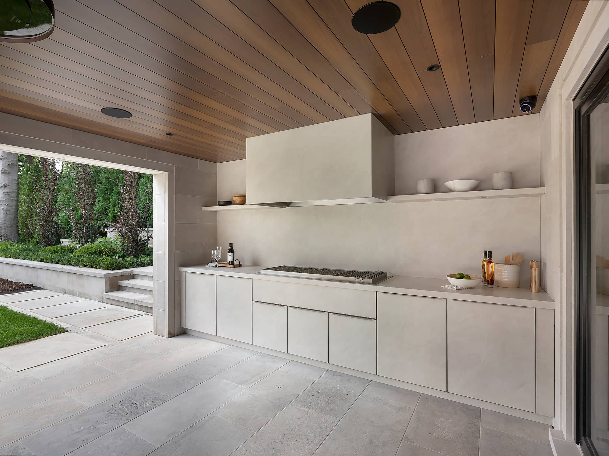 AS cabinetry in Argentium in a beautiful covered outdoor kitchen