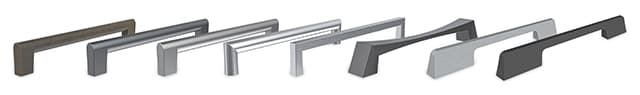 Alumina cabinetry door handle styles