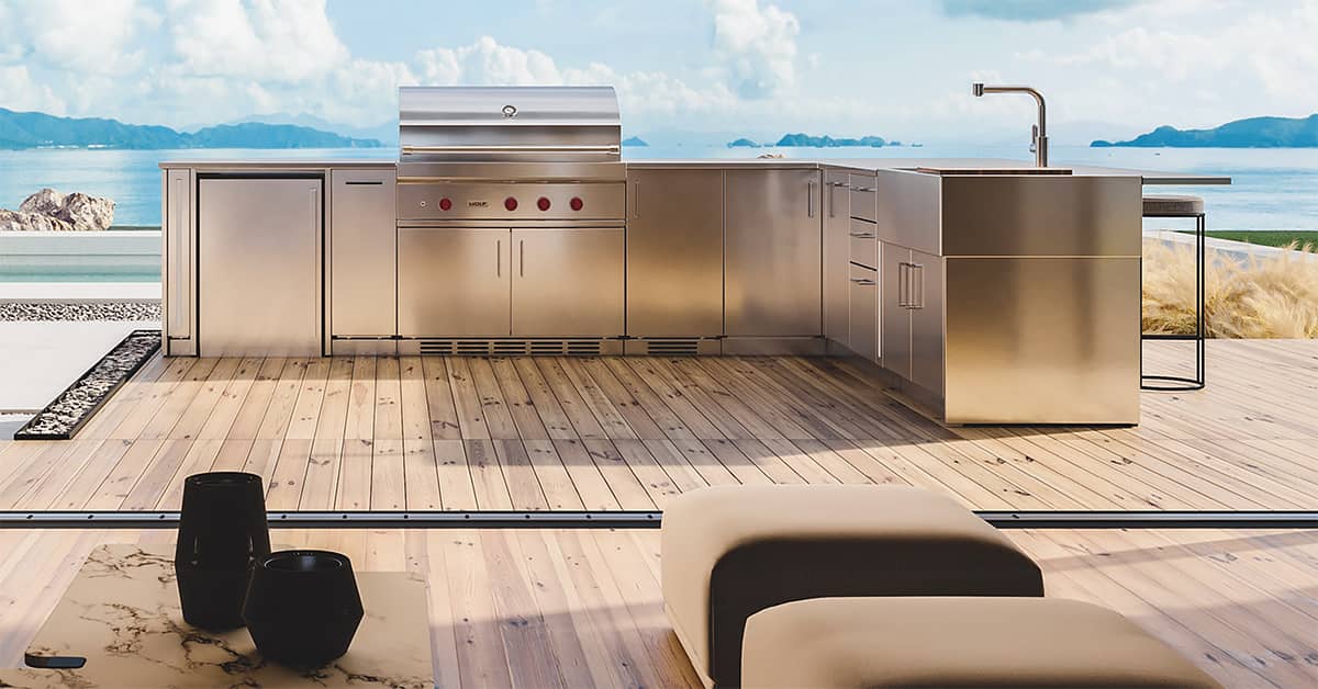 Home Refinements outdoor kitchen cabinetry