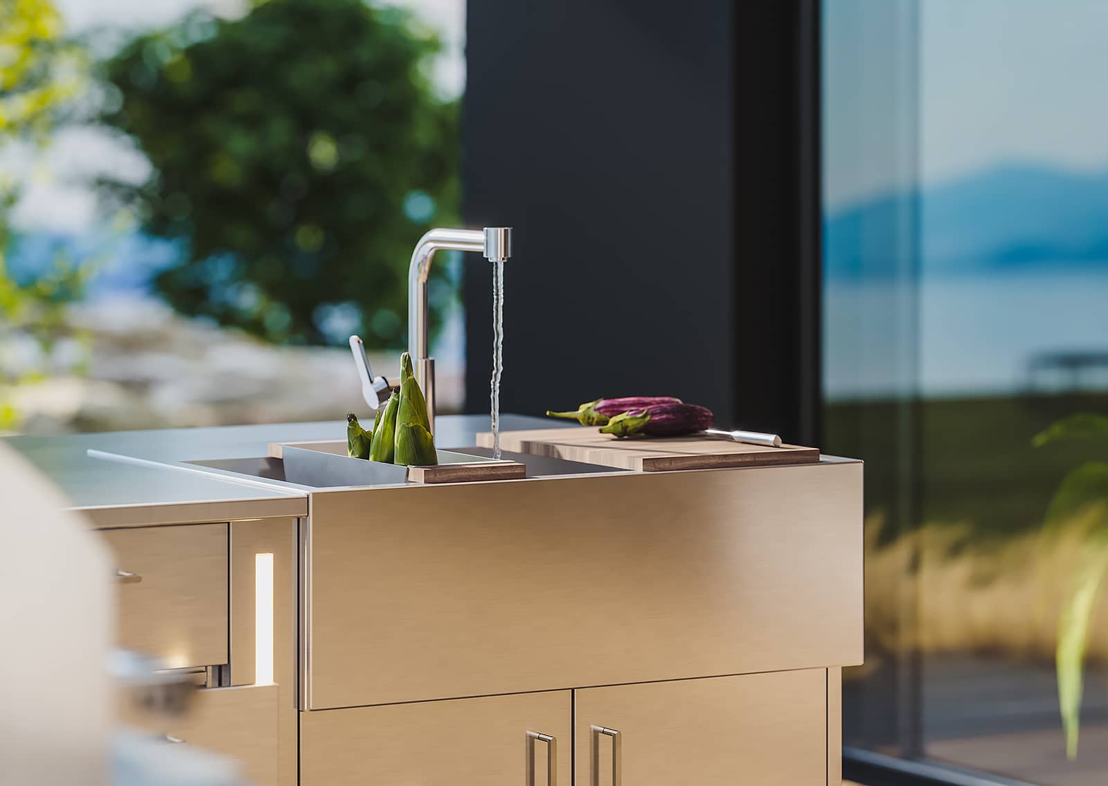 outdoor cabinetry sink