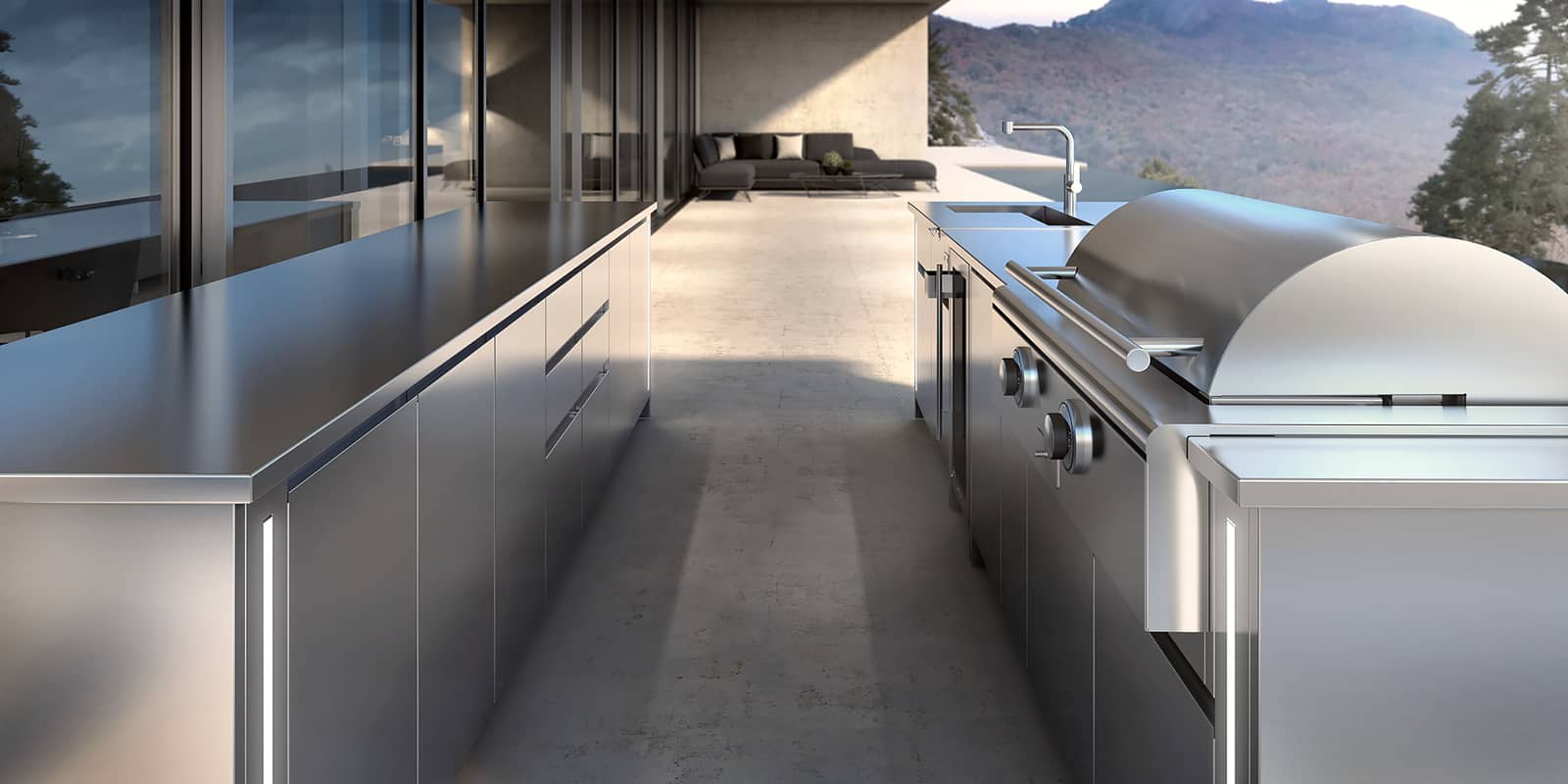 Home Refinements LINE outdoor cabinetry