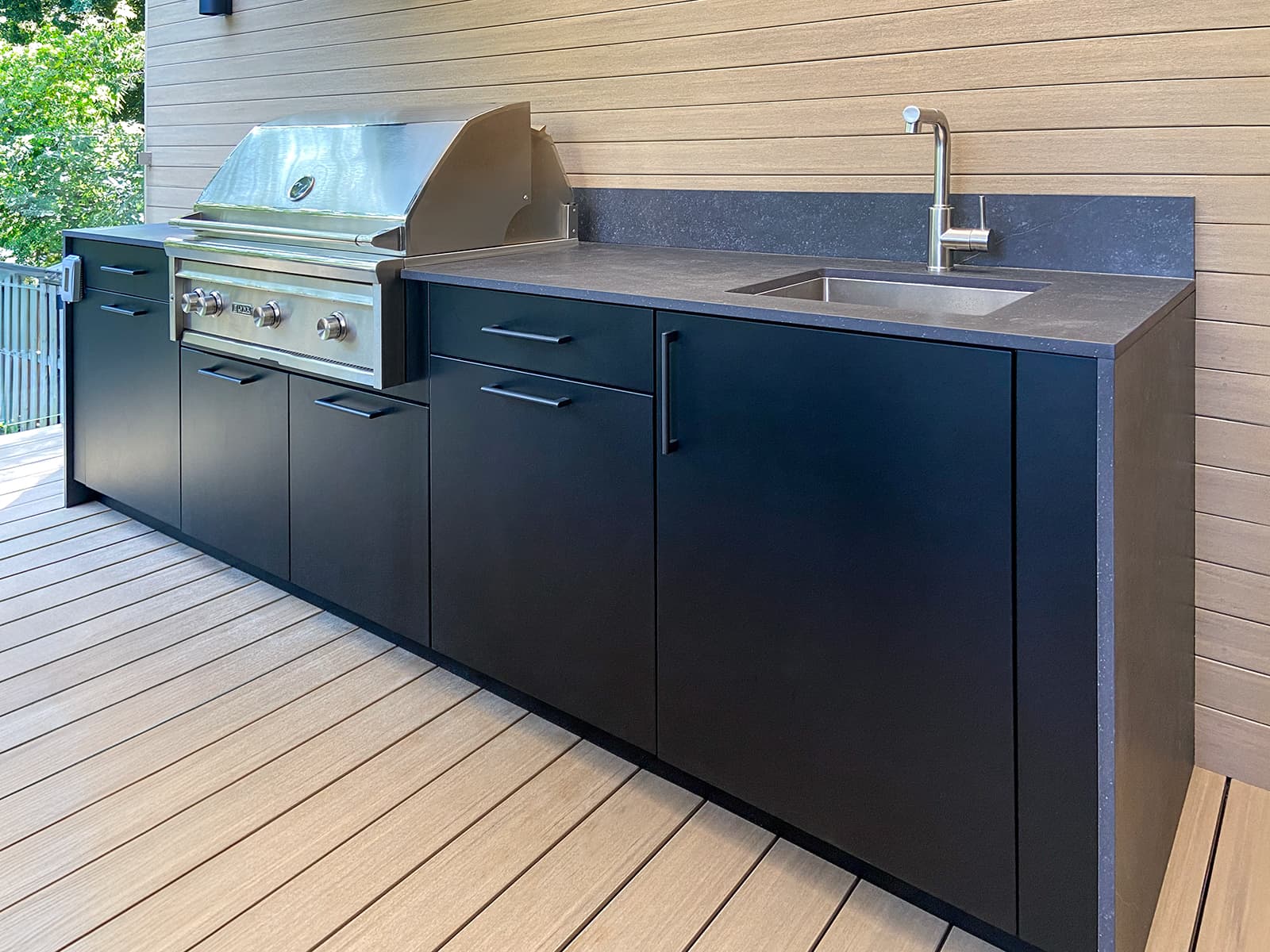 graphite cabinetry alfresco grill