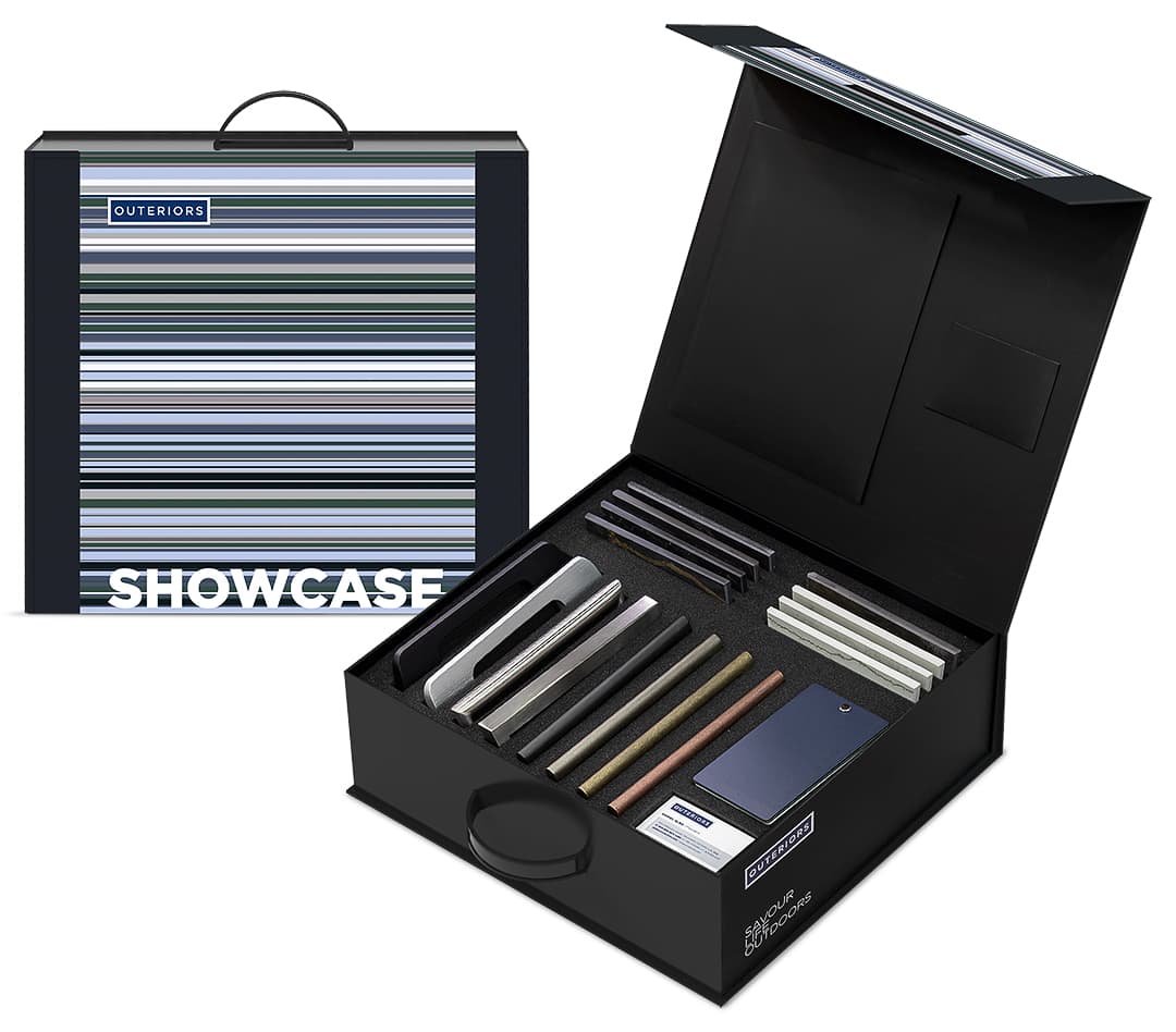 Outeriors Showcase Box open and closed