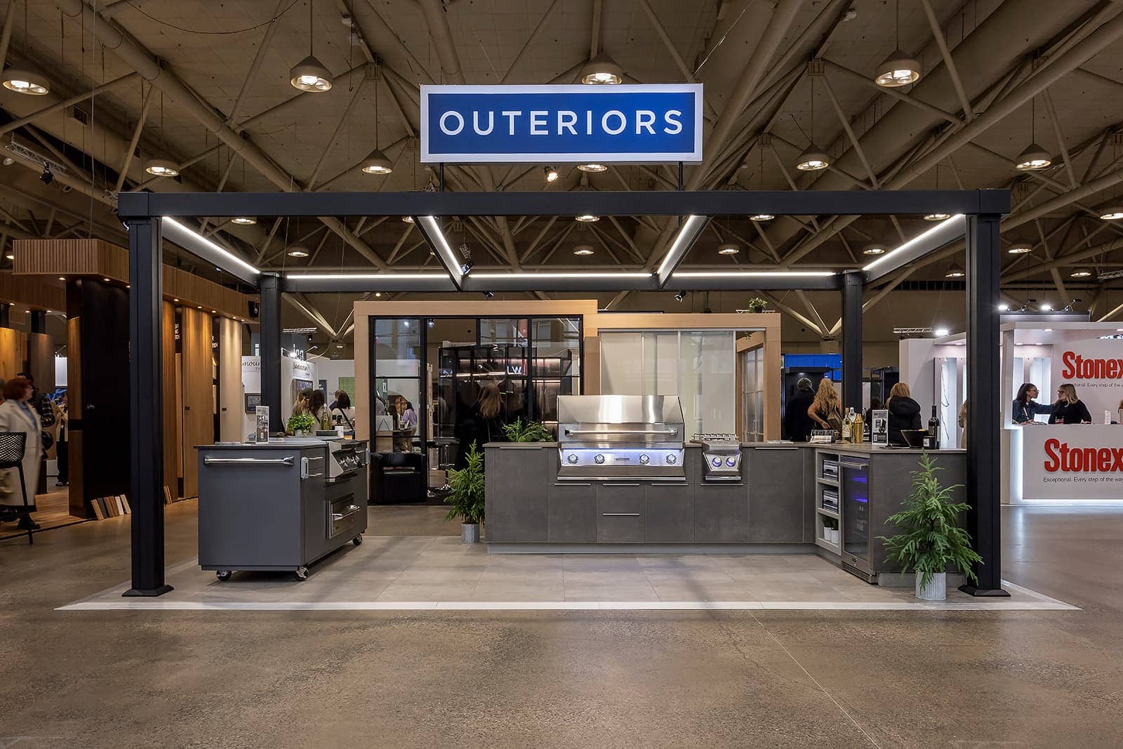 Outeriors trade show booth no people