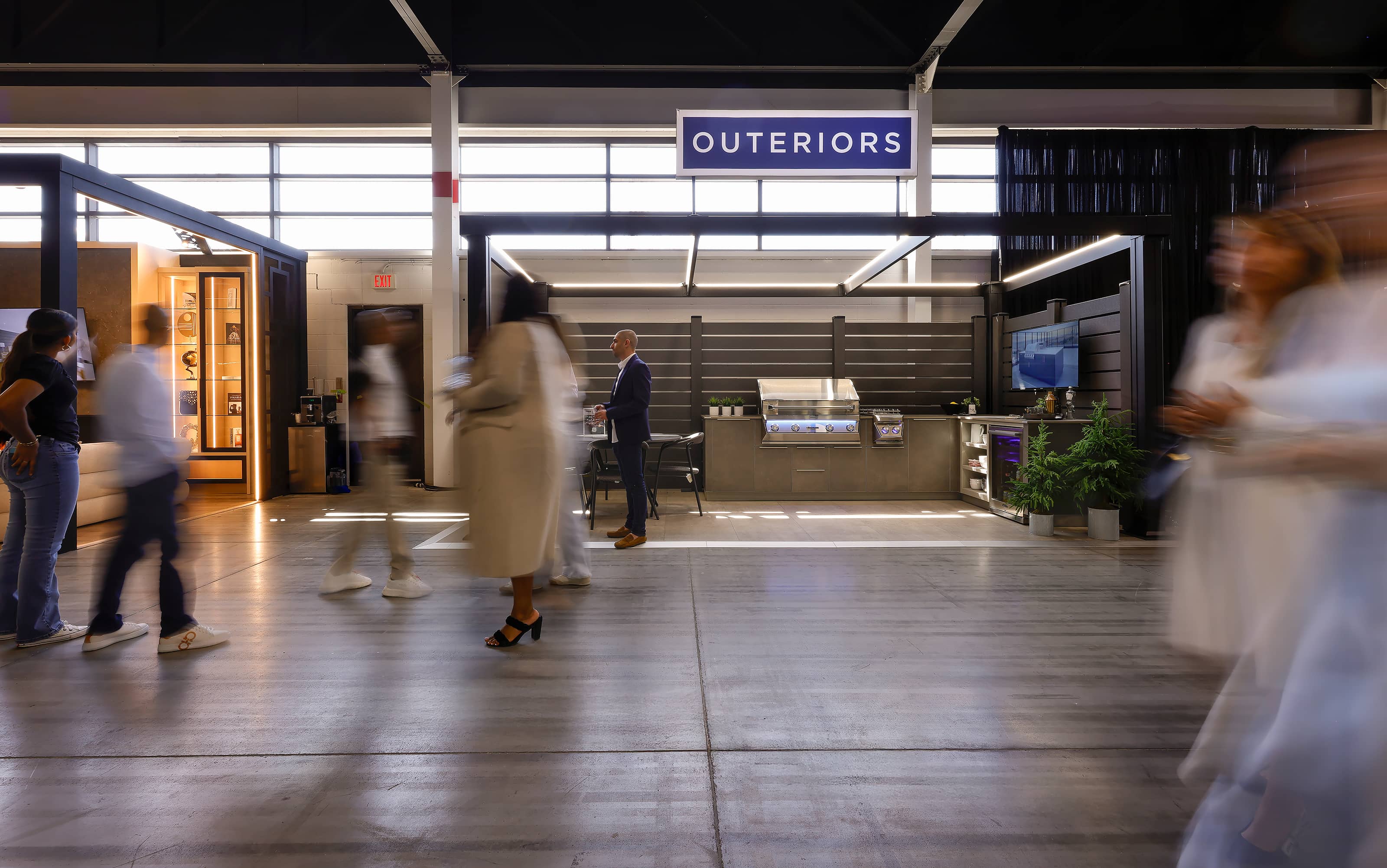 Outeriors trade show booth at Living Luxe Design Show 2025