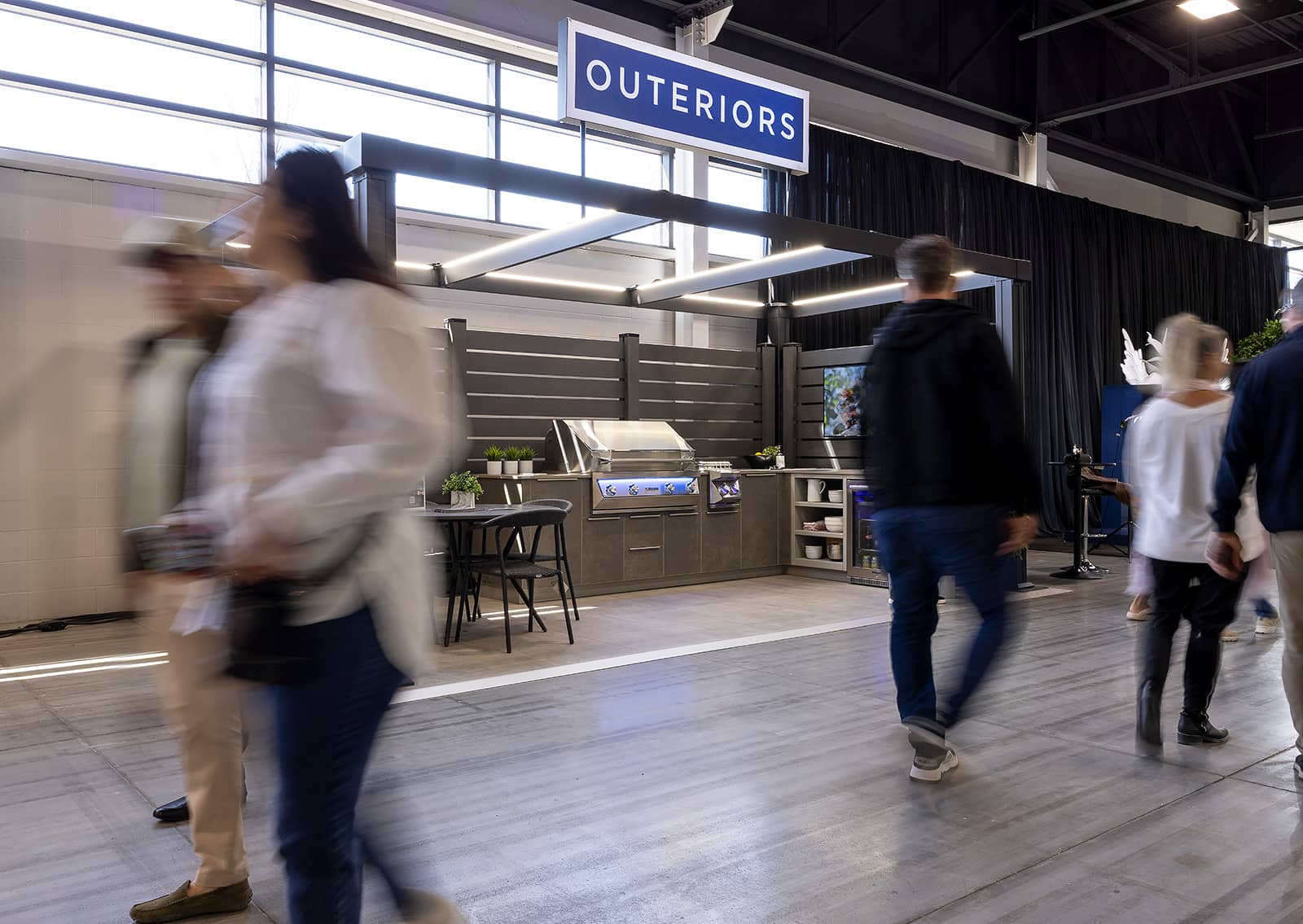 Outeriors trade show booth at Living Luxe Design Show 2025