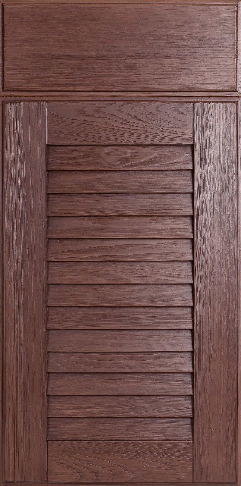 Louver door in espresso